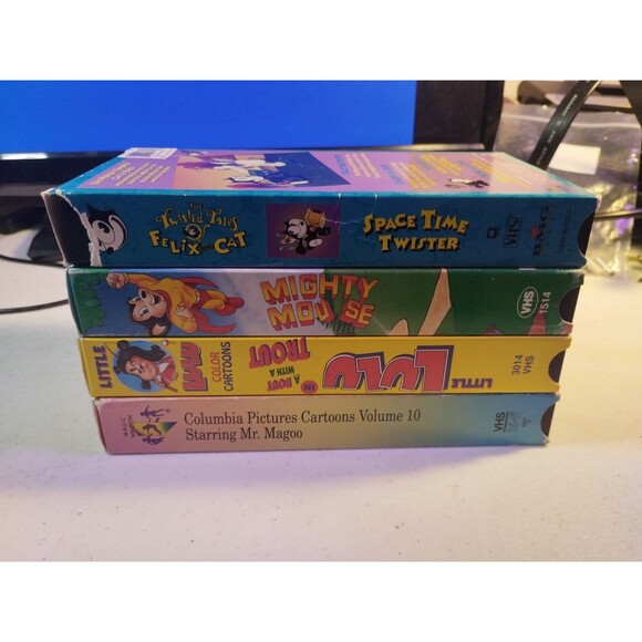 Classic Cartoons VHS Lot- Felix The Cat, Mighty Mouse, Little Lulu, Mr. Magoo - Picture 5 of 6
